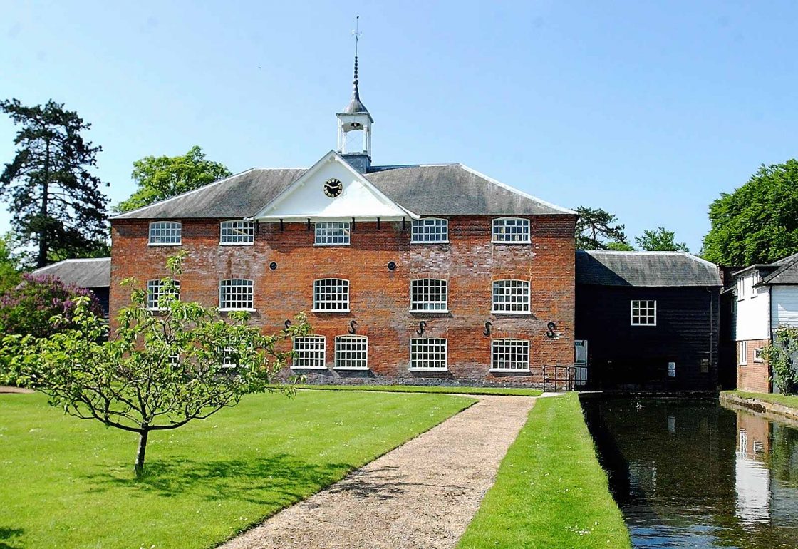 An image of the exterior of the Whitchurch Silk Mill representing the Whitchurch Silk Mill Apprenticeship Grant made by the Ellis Campbell Foundation helping disadvantaged young people in Hampshire, London and Perthshire