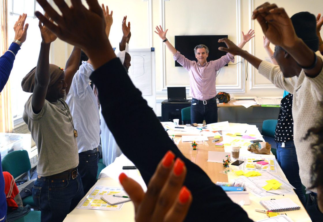 A colour image of a mentoring session at HATCH, a charity supported by the Ellis Campbell Foundation