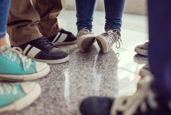 An image of young people footwear representing Clapham Common Boys Club supported by the Ellis Campbell Foundation