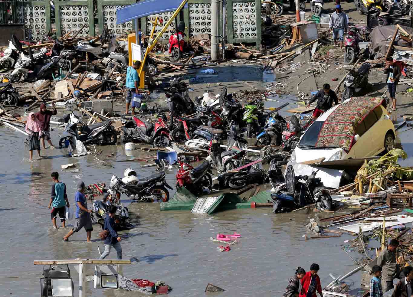 An image of the devastation and destruction caused by the Indonesian Tsunami September 2018 - A DEC Appeal supported by the Ellis Campbell Foundation