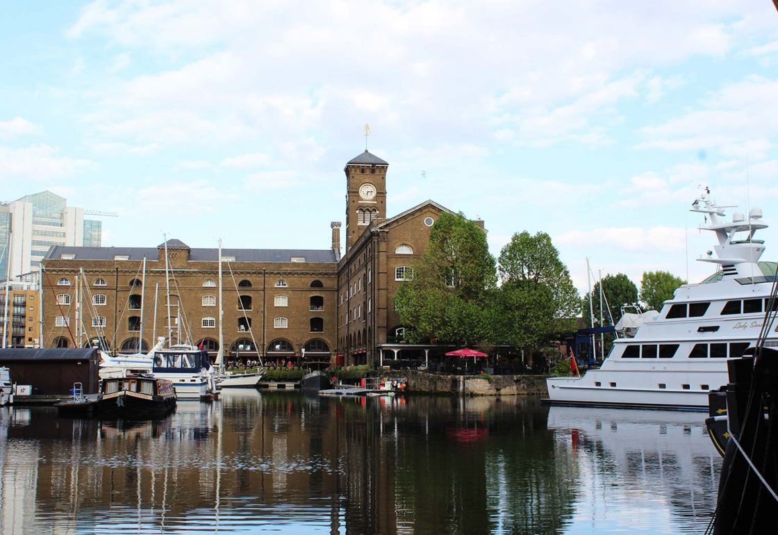 An image of a harbour in London representing St Katharine's - supported by the Ellis Campbell Foundation